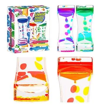 CAILINK Liquid Motion Bubbler 3 Pack for Kids and Adults