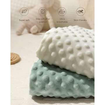Changing Pad Cover, Ultra Soft Minky Dots Plush Changing Table Covers for Baby Girls and Boys, 2 Pac...