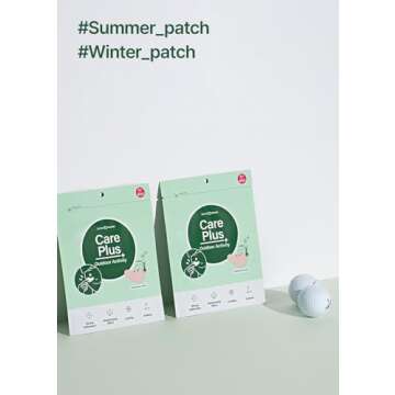 OLIVE YOUNG Care Plus Outdoor Patch 4 Pairs | Outdoor Activities Sun Patch with Cooling, Moisturizing effect through Close Adhesion to Skin