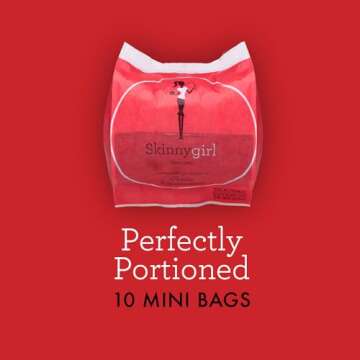 Skinnygirl Lime & Salt Flavored Microwave Popcorn, 10 Count Mini Popcorn Bags (6 Boxes)