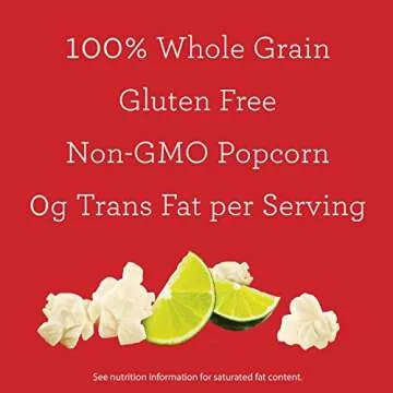 Skinnygirl Lime & Salt Flavored Microwave Popcorn, 10 Count Mini Popcorn Bags (6 Boxes)