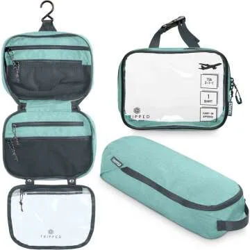 Travel Toiletry Kit: TSA Compliant Hanging Organizer