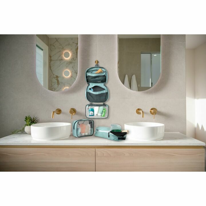 Travel Toiletry Kit: TSA Compliant Hanging Organizer