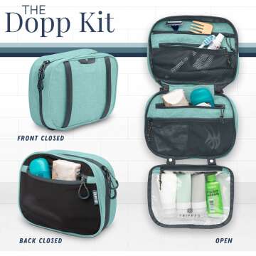 Travel Toiletry Kit: TSA Compliant Hanging Organizer
