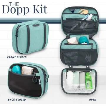 Travel Toiletry Kit: TSA Compliant Hanging Organizer
