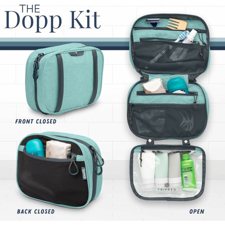 Travel Toiletry Kit: TSA Compliant Hanging Organizer