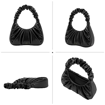 JW PEI Gabbi Vegan Leather Hobo Handbag Black