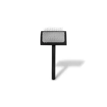 Chris Christensen Big K Dog Slicker Brush for Dogs (Goldendoodles, Labradoodles, Poodles), Groom Like a Professional, Fluff Detangle Style, Saves Time Energy, Black, Medium