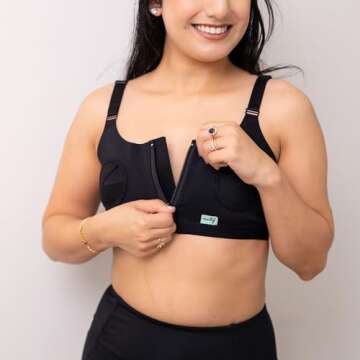 Motif Medical Pumping Bra - Comfortable Hands-Free Nursing Solution Size XS-Large, Black, Fits Most ...