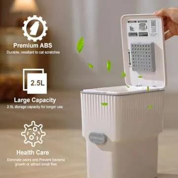 Odor-Free Cat Litter Trash Can for Pet Waste Disposal