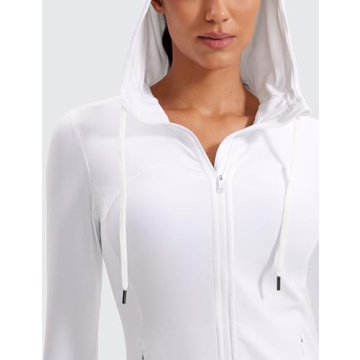 CRZ YOGA Butterluxe Women’s Hooded Workout Jacket - Ultra Soft Comfort