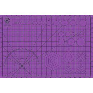 KC GLOBAL A3 (19"x13") Professional Grade Self-Healing Cutting Mat (Purple) - Odor-Free, Double-Sided, Eco-Friendly, Non-Slip, Premium Desk mat for DIY, Crafting, Model Building,and Art Projects