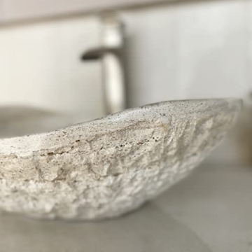 Natural Travertine Vessel Sink - Stunning Bathroom Design