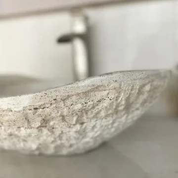 Natural Travertine Vessel Sink - Stunning Bathroom Design