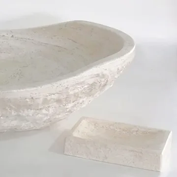 Natural Travertine Vessel Sink - Stunning Bathroom Design
