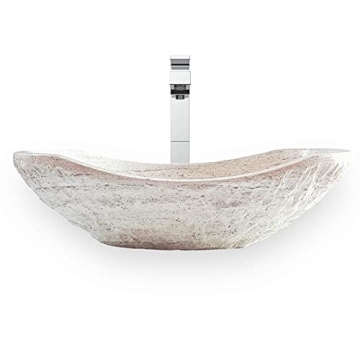 Natural Travertine Vessel Sink - Stunning Bathroom Design