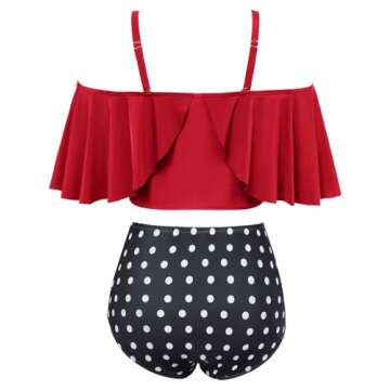 Plus Size Ruffle Bikini for Women - Stylish and Comfortable