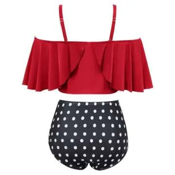 Plus Size Ruffle Bikini for Women - Stylish and Comfortable