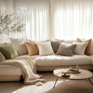 MIULEE Soft Corduroy Pillow Covers for Stylish Decor