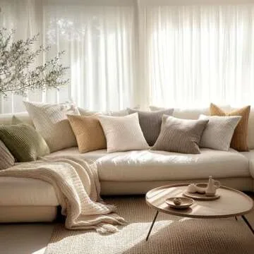 MIULEE Soft Corduroy Pillow Covers for Stylish Decor