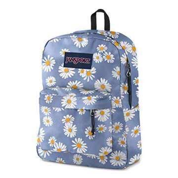JanSport SuperBreak One Backpacks - Durable, Lightweight Bag with 1 Main Compartment, Front Utility Pocket with Built-in Organizer - Premium Backpack, Daisy Haze