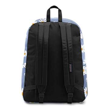 JanSport SuperBreak One Backpacks - Durable, Lightweight Bag with 1 Main Compartment, Front Utility Pocket with Built-in Organizer - Premium Backpack, Daisy Haze