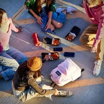 JanSport SuperBreak One Backpacks - Durable, Lightweight Bag with 1 Main Compartment, Front Utility Pocket with Built-in Organizer - Premium Backpack, Daisy Haze