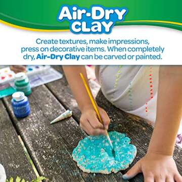 Crayola Air Dry Clay for Kids - White, Modeling Clay for Kids, Arts & Crafts, School Supplies, Teacher Classroom Must Have, 25lb