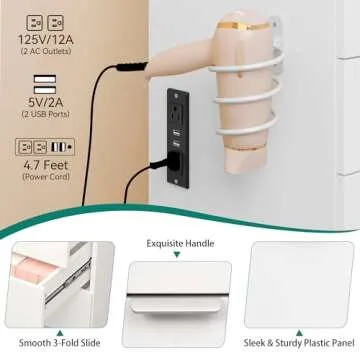 YITAHOME Makeup Vanity with Large LED Mirror, Charging Station, 11 Drawers, Vanity Desk with Tempered Glass Top, Storage Bench, 3-Color Adjustable Lighting