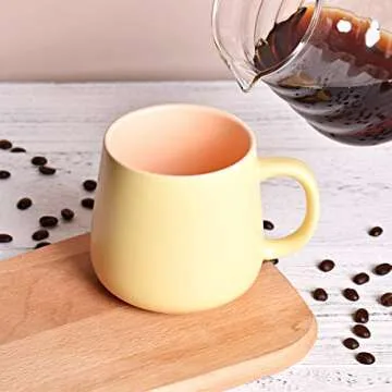 Bosmarlin Matte Ceramic Coffee Mug 15 oz - Stylish & Durable