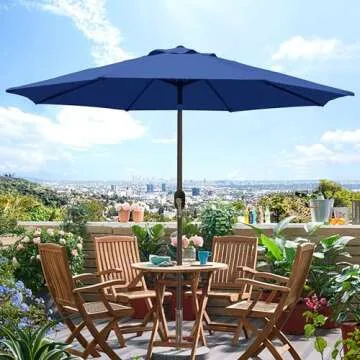 Blissun 9' Outdoor Patio Umbrella - Stylish Shade Solution