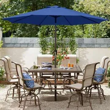 Blissun 9' Outdoor Patio Umbrella - Stylish Shade Solution