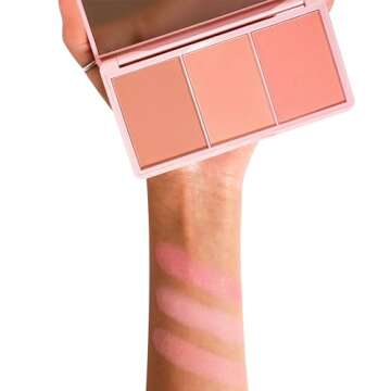 KimChi Chic Beauty Cheeky 3Some Blush Trio, Blush Makeup Palette with 3 Colors, Use Individually or ...