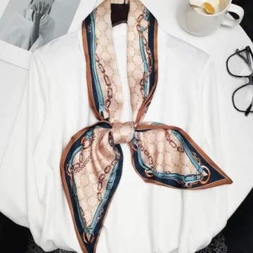 Elegant QIUTIMIY Silk Like Scarf for Women's Accessories