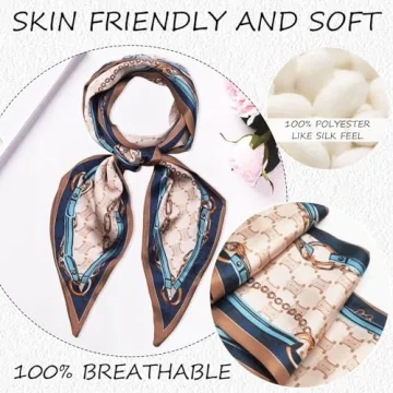 Elegant QIUTIMIY Silk Like Scarf for Women's Accessories