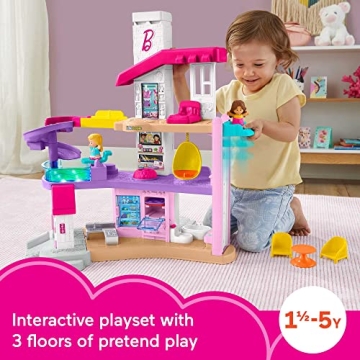 Interactive Barbie DreamHouse Playset for Toddlers
