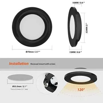 Dream Lighting RV 12V LED Under Cabinet Lights 3000K