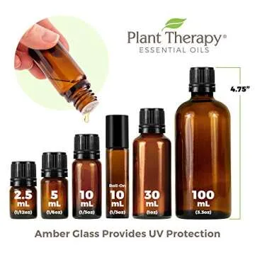Plant Therapy Lemon, Lavender and Peppermint Essential Oil Set 10 mL (1/3 oz) 100% Pure, Undiluted, Therapeutic Grade