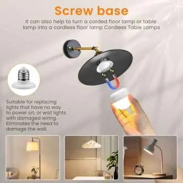 SCOPOW Rechargeable Light Bulb with Remote Control