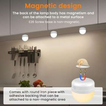 SCOPOW Rechargeable Light Bulb with Remote Control