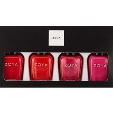 Zoya Polish Quad Nail Polish, Spreading Cheer, 4 Count