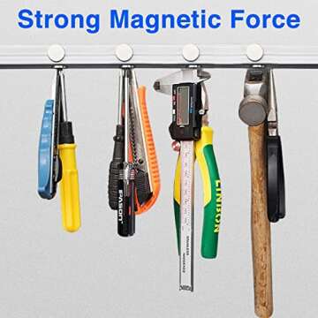 TRYMAG 60Pcs Strong Rare Earth Magnets for Fridge & Crafts