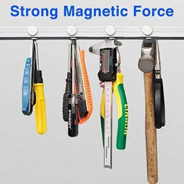 TRYMAG 60Pcs Strong Rare Earth Magnets for Fridge & Crafts