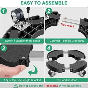 Adjustable Sanyi Plant Caddy - Move Large Pots with Ease!