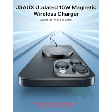 JSAUX Magnetic Wireless Charger 2-Pack for Fast Charging
