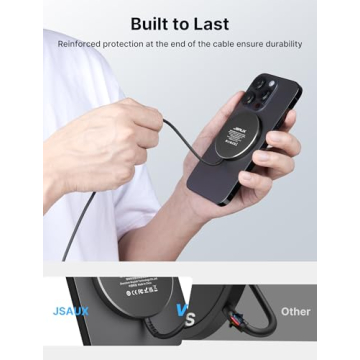 JSAUX Magnetic Wireless Charger 2-Pack for Fast Charging