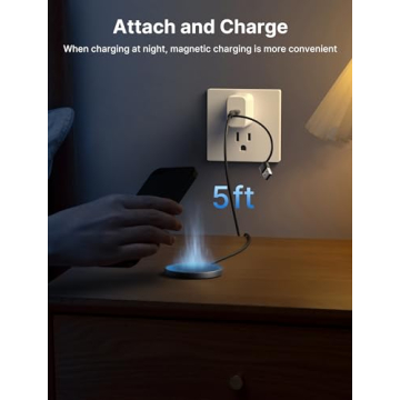 JSAUX Magnetic Wireless Charger 2-Pack for Fast Charging