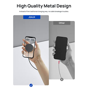 JSAUX Magnetic Wireless Charger 2-Pack for Fast Charging