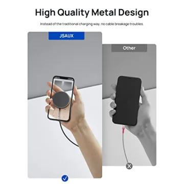 JSAUX Magnetic Wireless Charger 2-Pack for Fast Charging