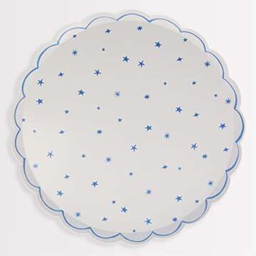 Meri Meri Star Pattern Dinner Plates (Pack of 8)